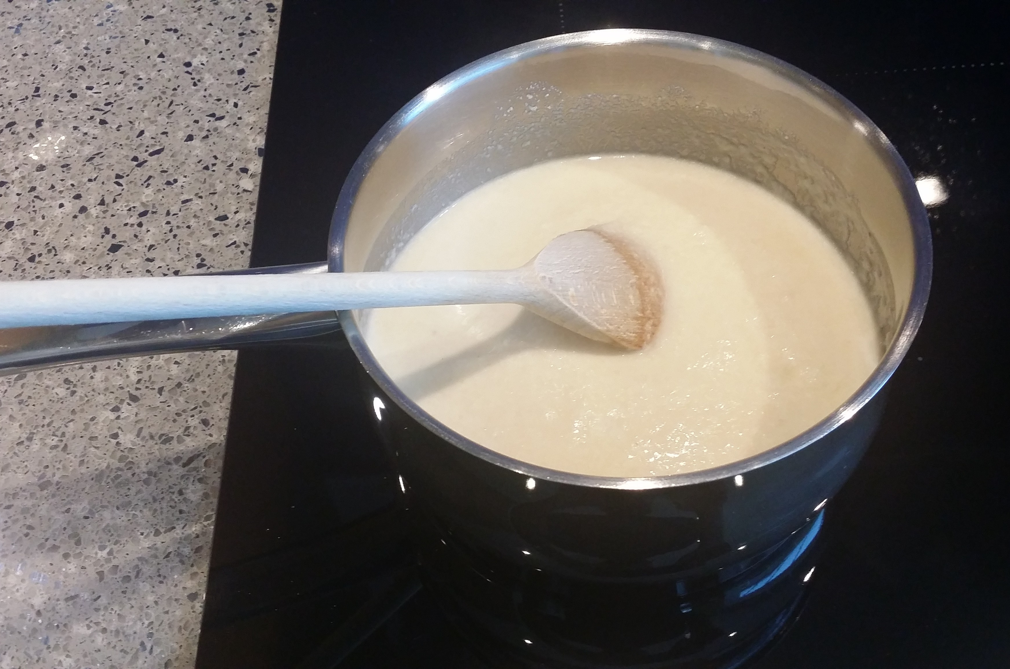 Almond milk with water